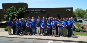 Critical Link employees celebrate the company’s 20th anniversary in 2017.