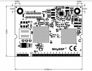 Mechanical specs for MityDSP-L138F-A7