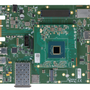 Top view of Critical Link's MitySOM-A5E Development Kit featuring the Altera Agilex 5 FPGA